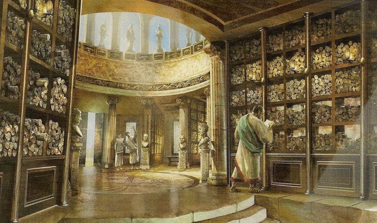 Bên trong Thư viện Alexandria-bản trình diễn nghệ thuật (Ảnh: 21h007)
